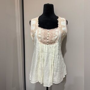 Hazel Cream Floral Lace Top